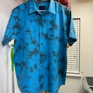 Hurley Teal and Charcoal Casual Shirt